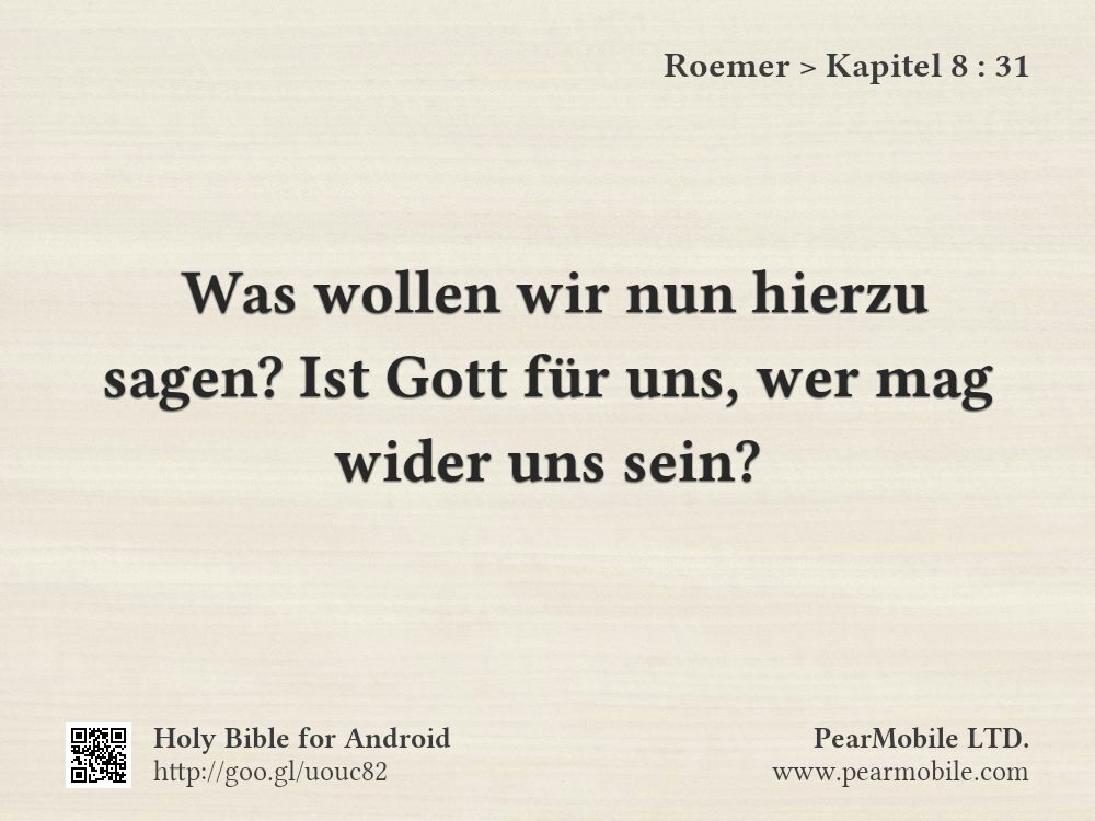 Roemer, Kapitel 8:31